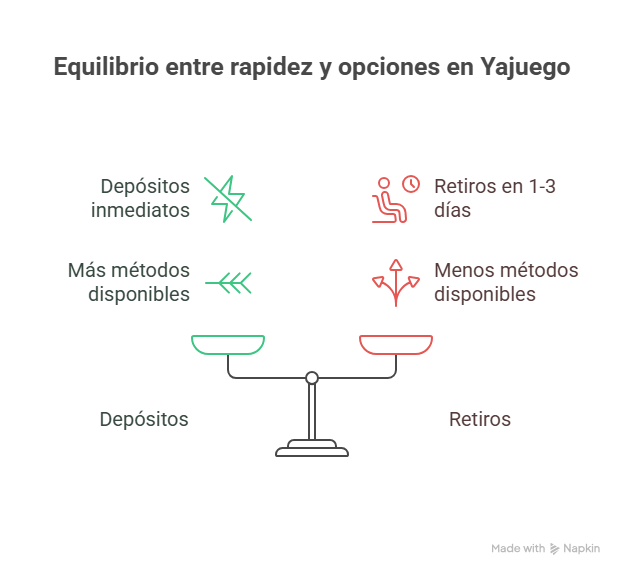Equilibrio entre rapidez y opciones en Yajuego